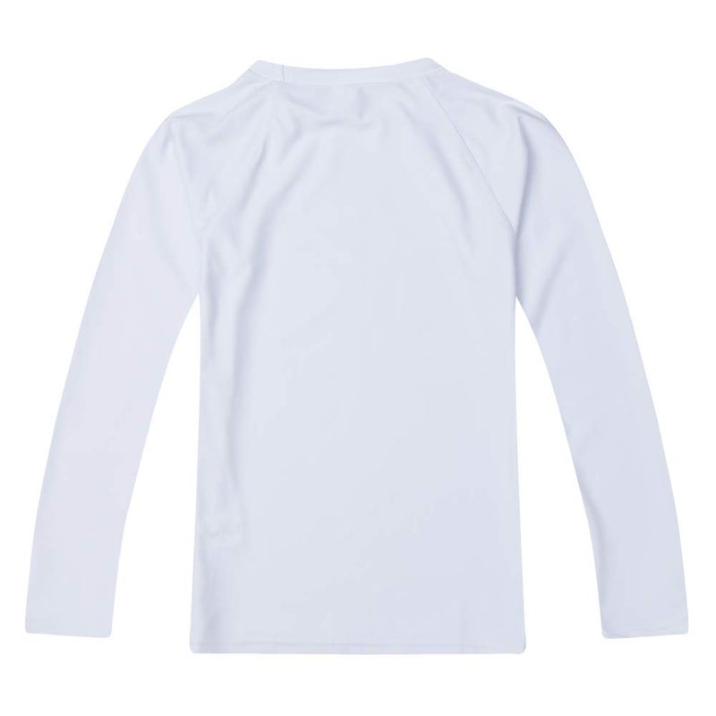 Estamico Boys' Long Sleeve Rashguard Swimwear Rash Guard Athletic Tops Swim Shirt UPF 50+ Sun Protection, White 4T - Image 2